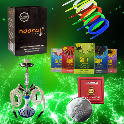 Hookah, also known as a water pipe or shisha, is a traditional smoking device that uses water to cool and filter smoke before it's inhaled. Hookah smoking is often associated with social gatherings and comes with a variety of accessories