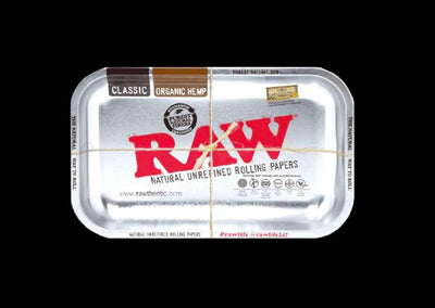 RAW Rolling Tray | RAW Bare Metal | Small