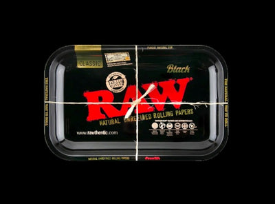 RAW Rolling Tray | Glossy Black | RAW Classic | Small