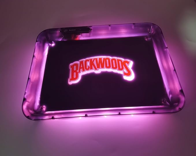 Backwoods Rolling Tray | Glow Light Up | Medium