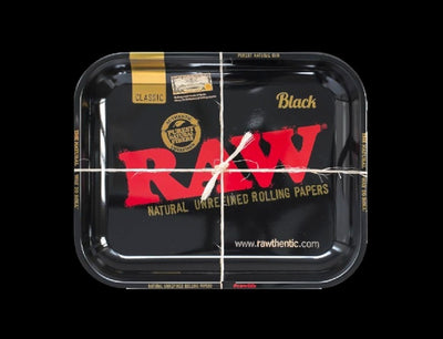 RAW Rolling Tray | Glossy Black | RAW Classic | Large