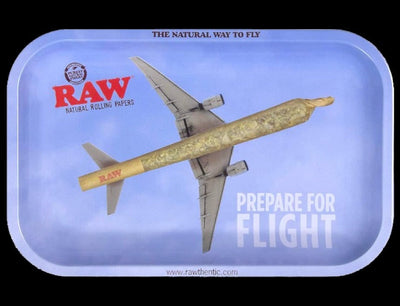 RAW Rolling Tray | Blue | RAW Take Flight | Small