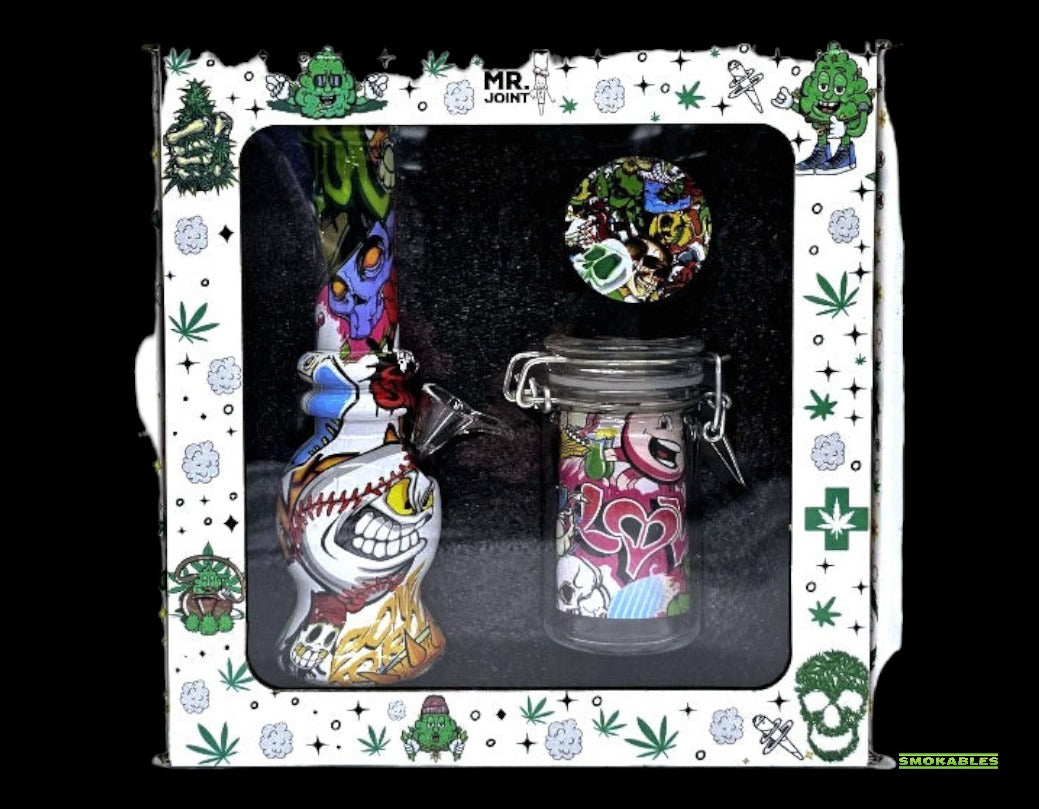 Mr. Joint Angry Baseball Bong Gift Set: Swing for the Perfect Session