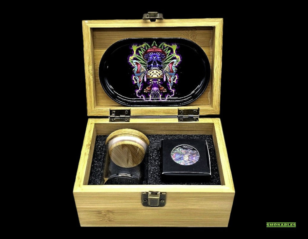 Skull Mushroom Smoking Essentials Set