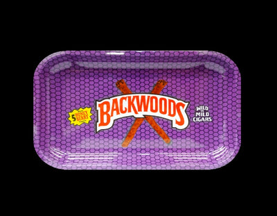 Backwoods Rolling Tray | Purple | Honey Berry | Small 18cm x 14cm