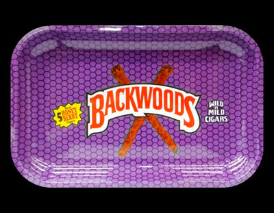 Backwoods Rolling Tray | Purple | Honey Berry | Small 18cm x 14cm