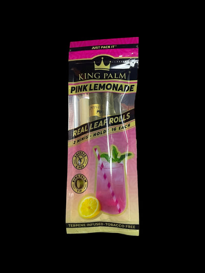 King Palm Pink Lemonade Leaf Tubes Mini Rolls 2 Pack 1G