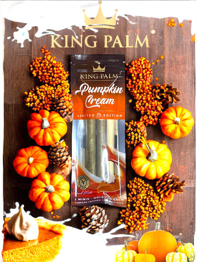 King Palm Pumpkin Cream Leaf Tubes Mini Rolls 2 Pack 1G