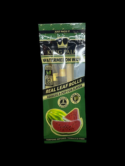 King Palm Watermelon Wave Leaf Tubes Mini Rolls 2 Pack 1G