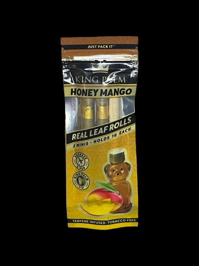 King Palm Honey Mango Leaf Tubes Mini Rolls 2 Pack 1G