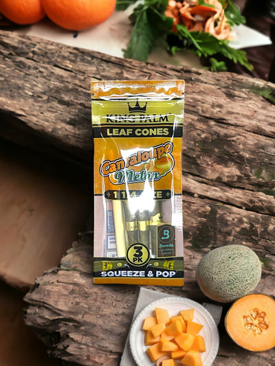 King Palm Cantaloupe Melon Leaf Cones 1 1/4 - 3 Pack