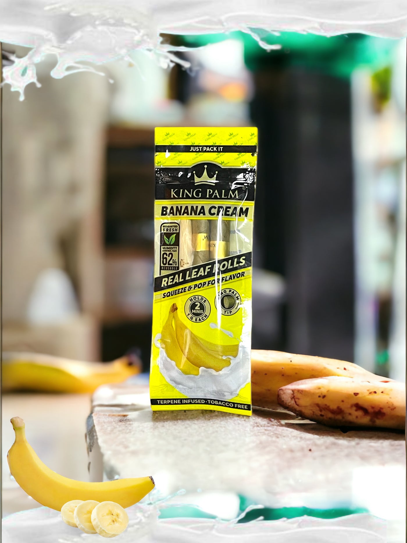 King Palm Banana Cream Leaf Cones 1.5G - 2 Pack