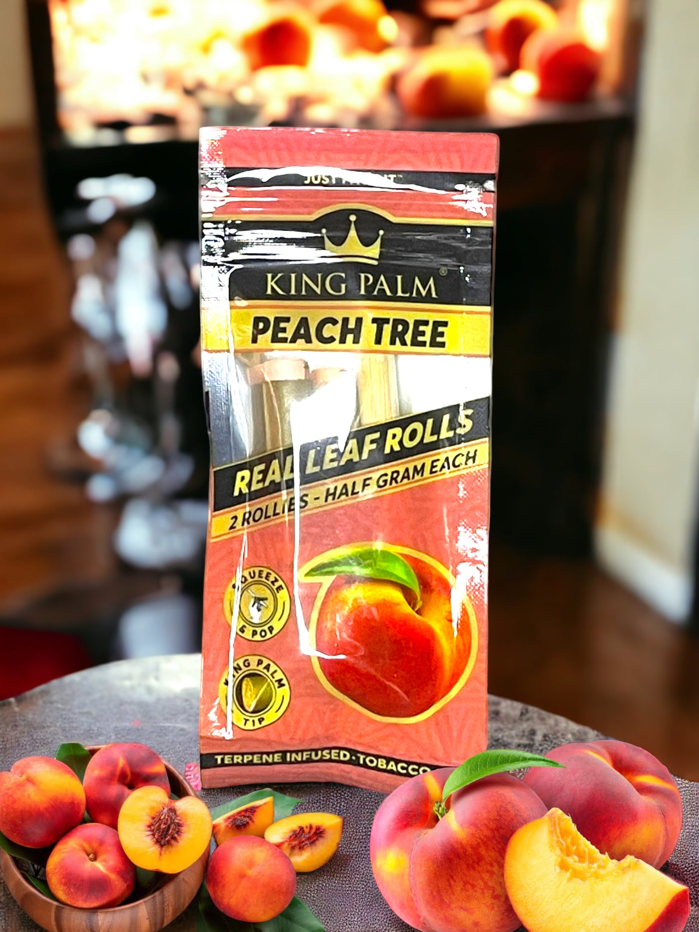 King Palm Peach Tree Leaf Cones 0.5G - 2 Pack