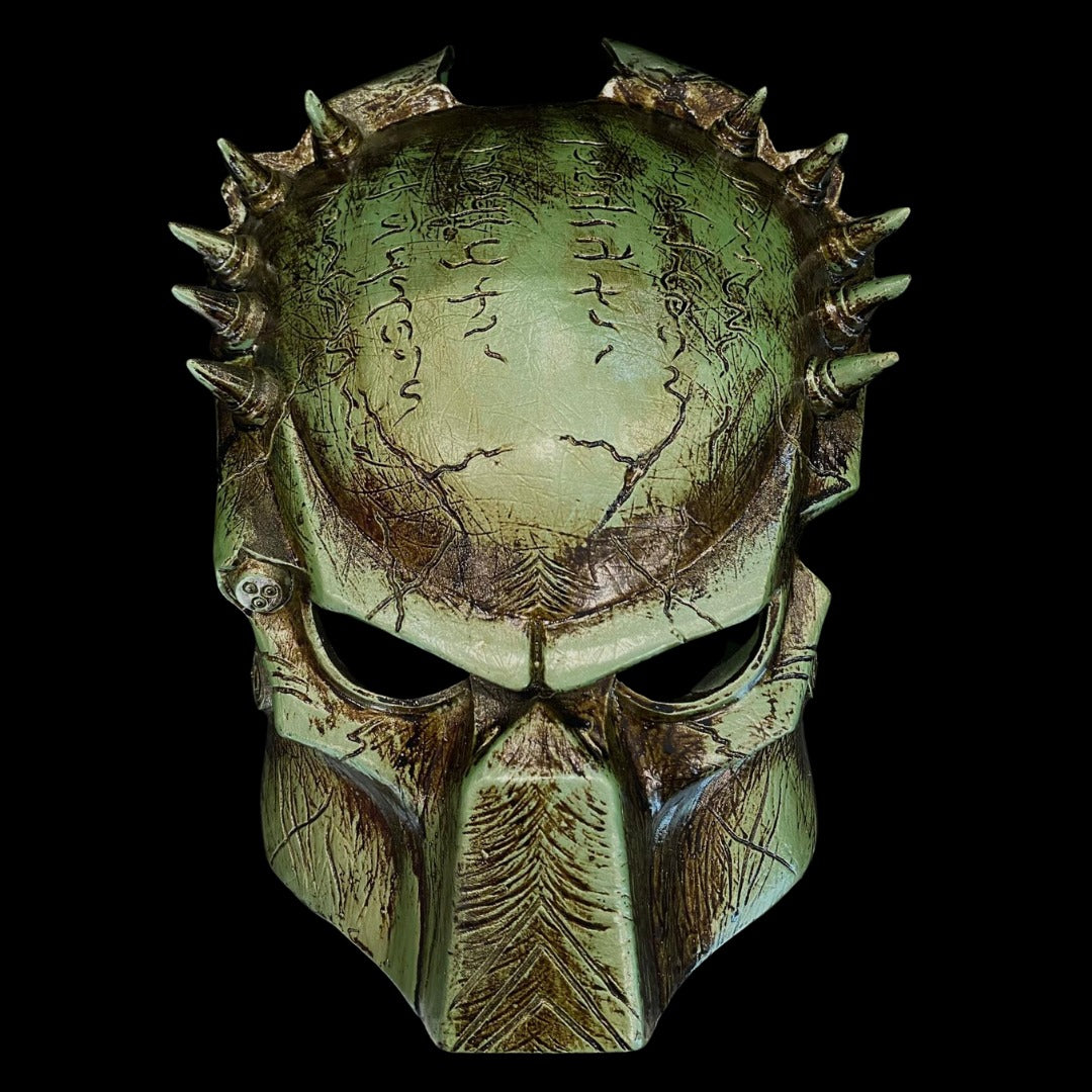 Predator Mask AVP Alien Hunter Ceramic Green