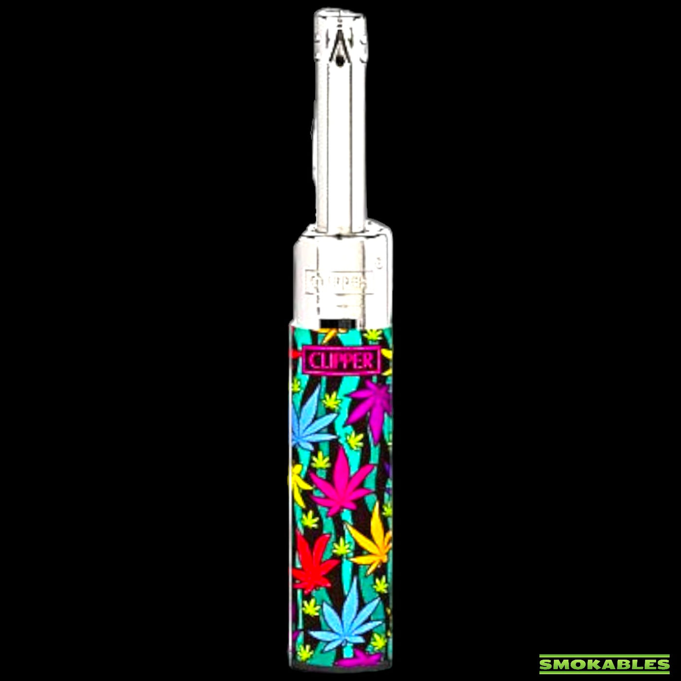 Clipper Lighter | Mini Tube | Hypnotic Hemp Leaf