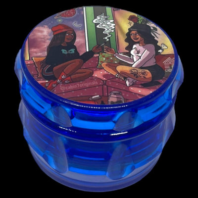 Plastic 4-Piece Herb Grinder | GTA Theme | 50mm