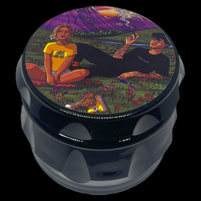 Plastic 4-Piece Herb Grinder | GTA Theme | 50mm