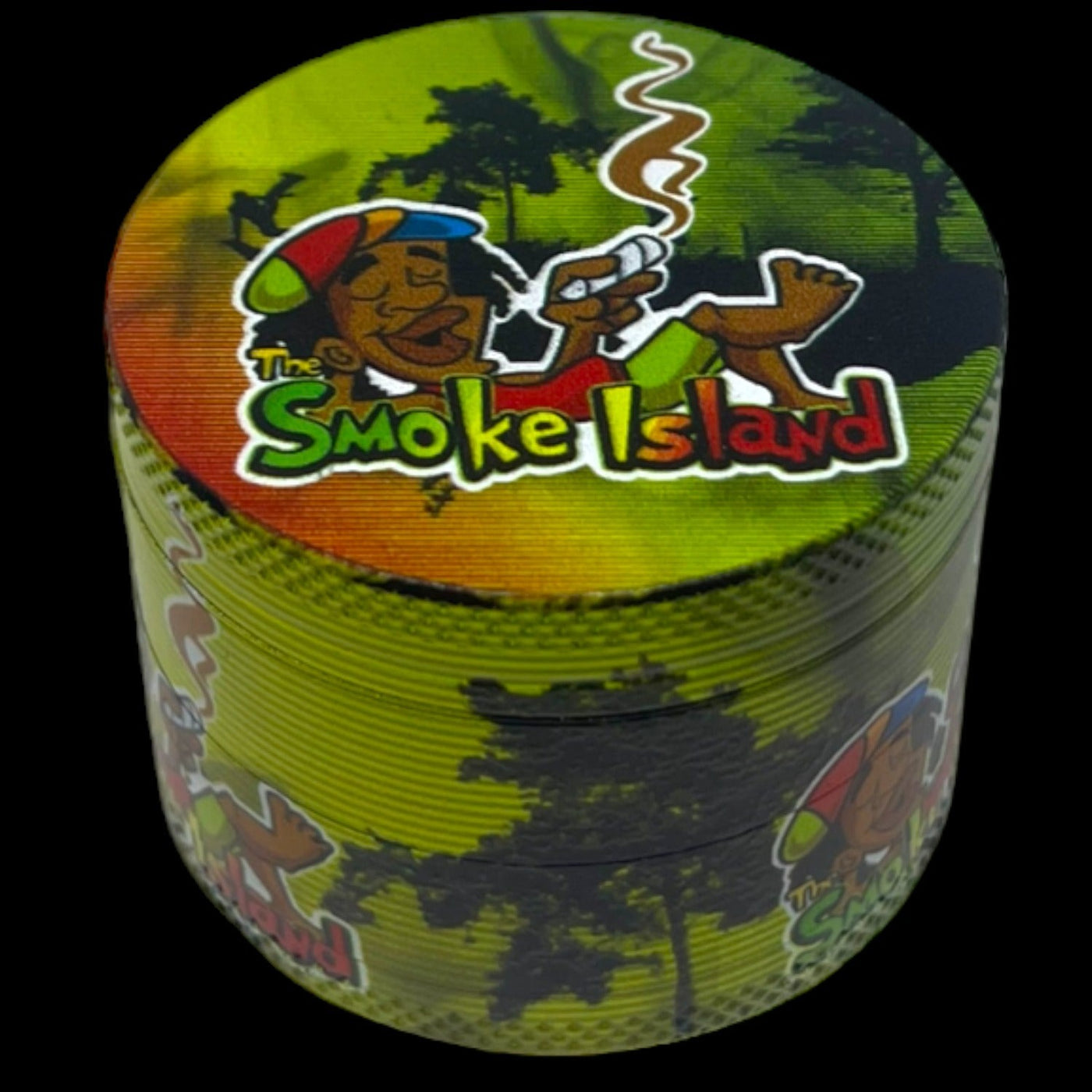 The Smoke Island: 50mm 4-Piece Herb Grinder