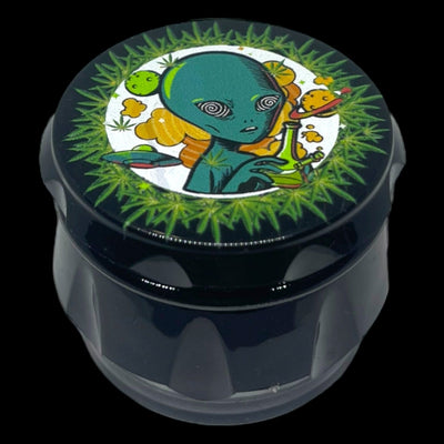 Alien XOG Labs | 4-Piece Plastic Herb Grinder | 55mm