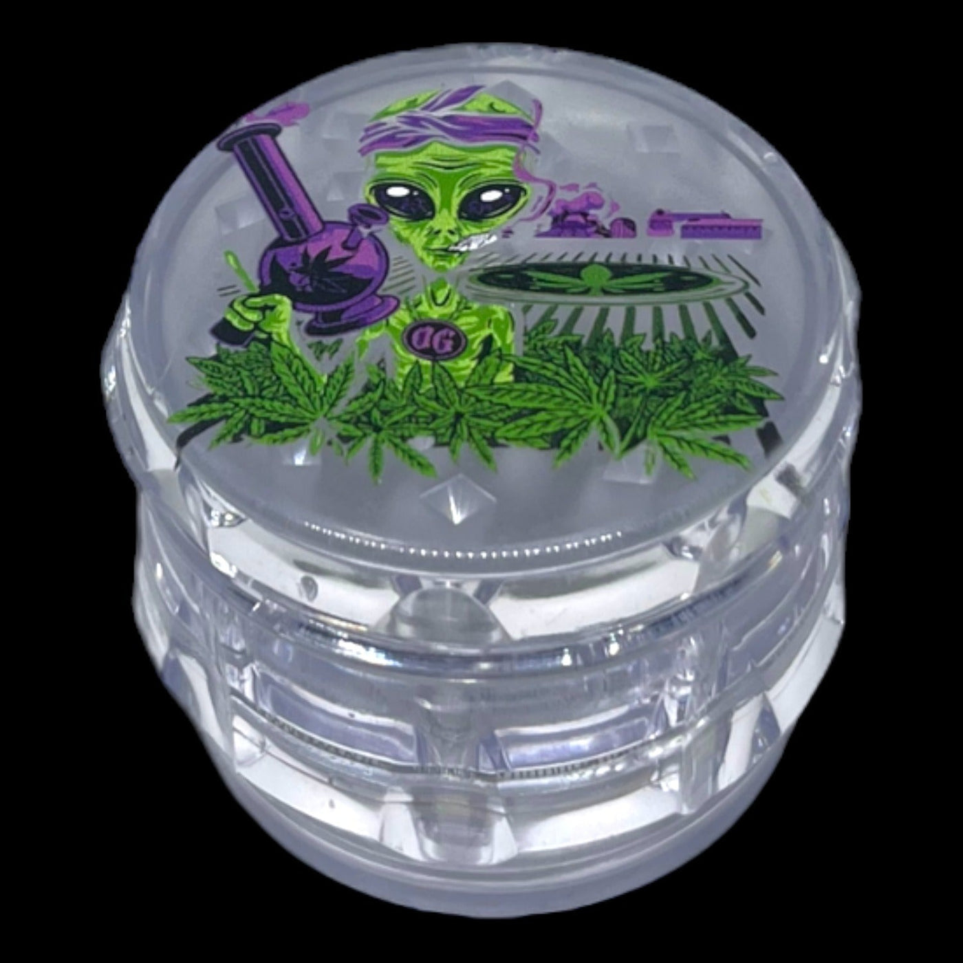 Alien XOG Labs | 4-Piece Plastic Herb Grinder | 55mm