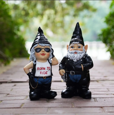 Born to Ride | Ceramic Biker Gnomes