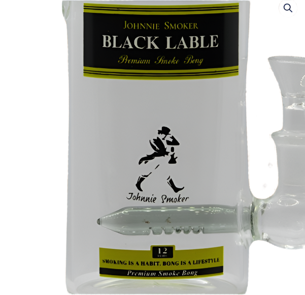 Johnnie Smoker Black Label Bottle Bong | 23cm