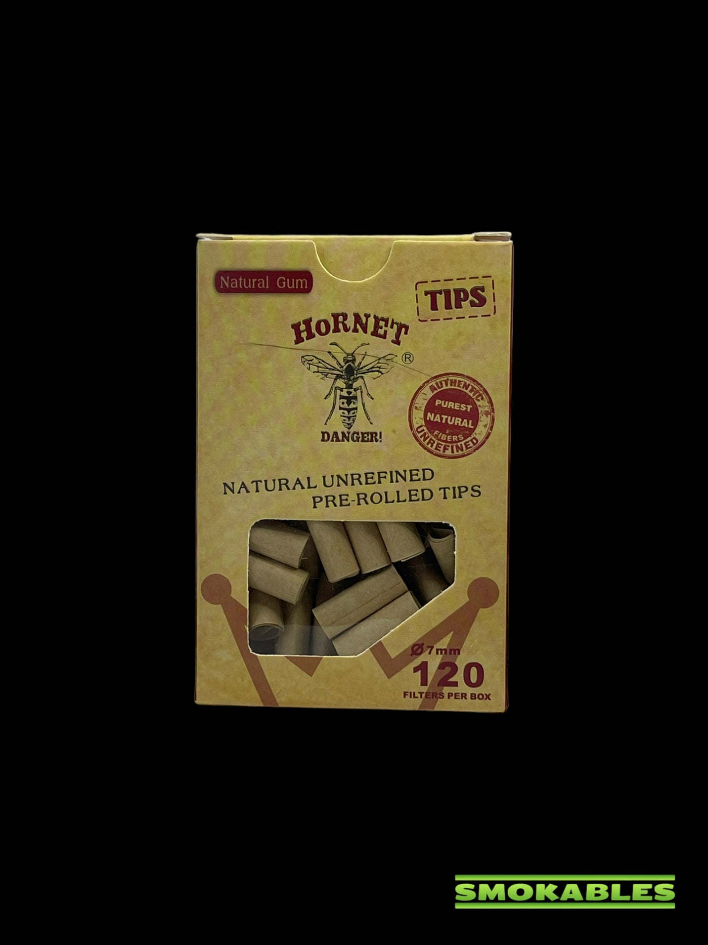 Hornet Brown 7mm Pre-Rolled Tips