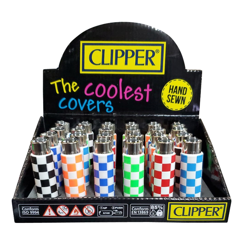 Clipper Lighter | Pop Maxi Large | Checkers