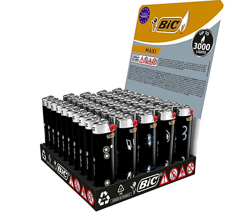 Bic J26 Maxi Lighter Car Lights